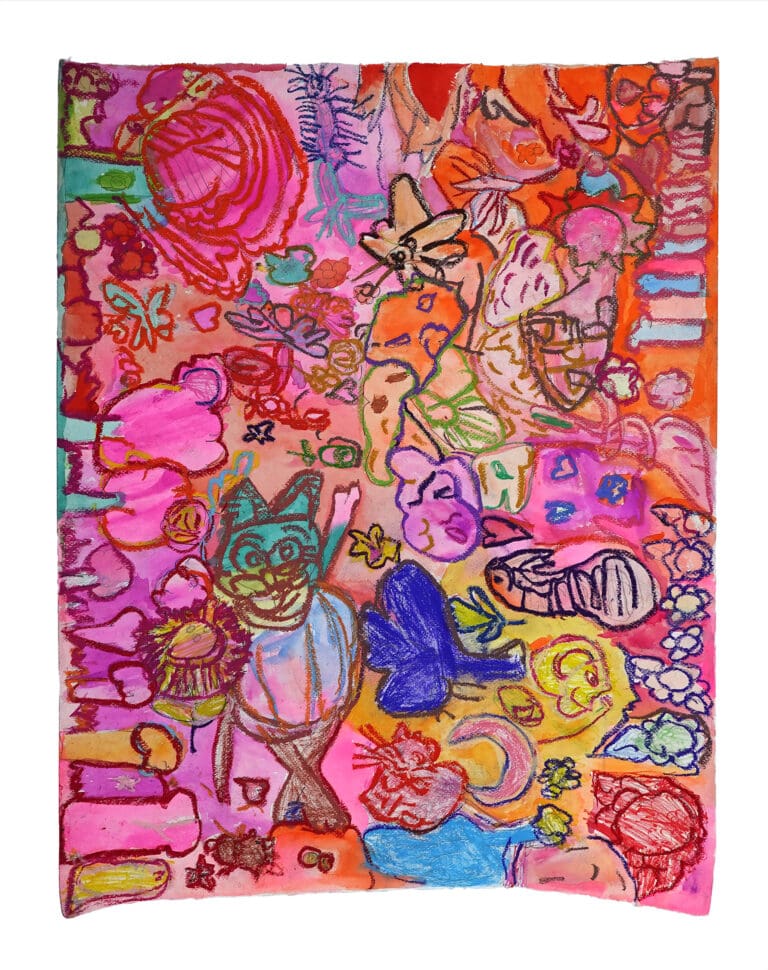 Cat With Ice Cream, 2025, by artist, Gisela Montalvo