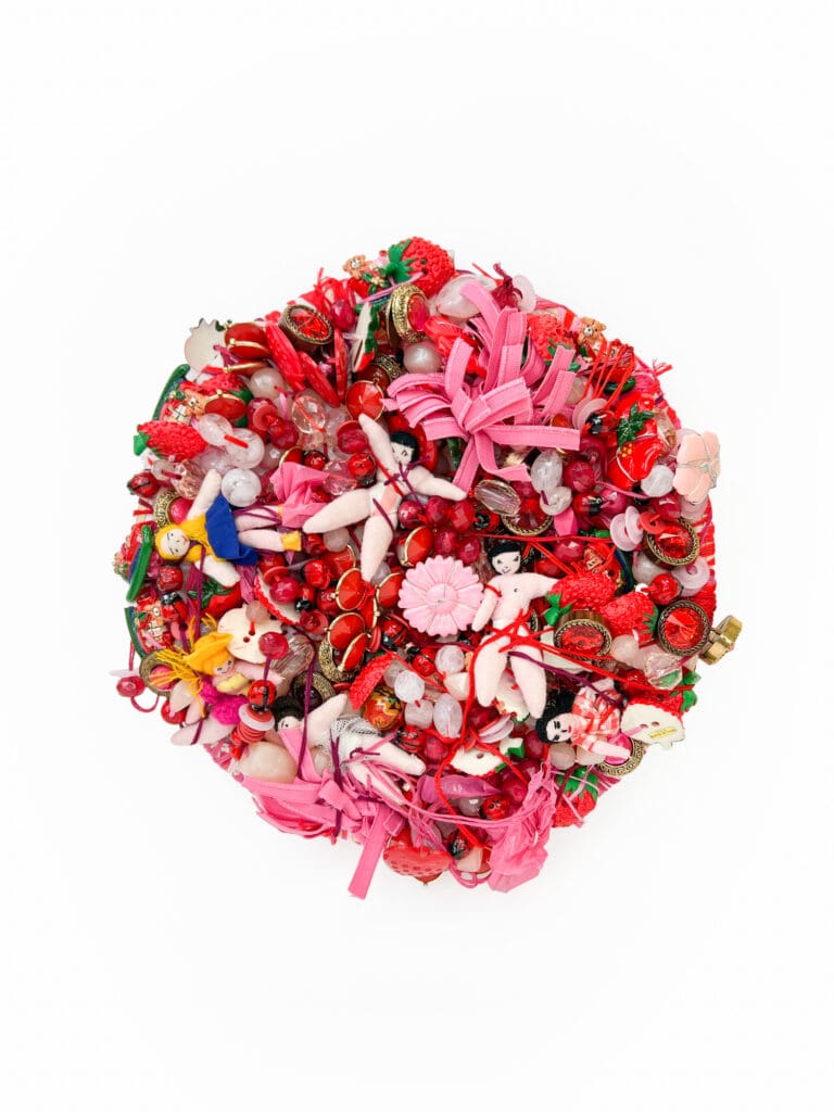 Buttons Jewels Beads #14, 2022, by artist, Maria Alcantara