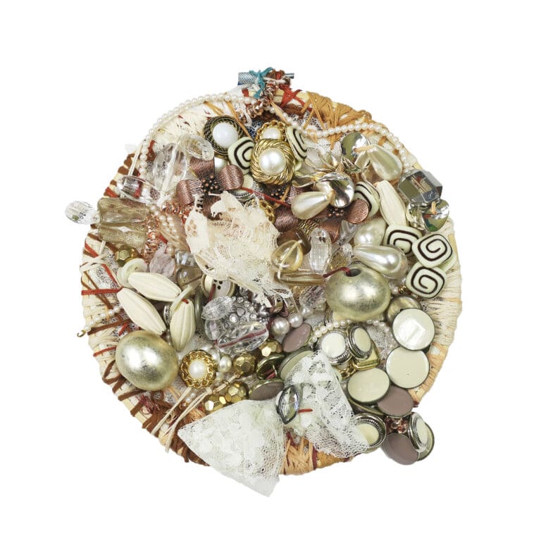 Buttons Jewels Beads #31, 2023, by artist, Maria Alcantara