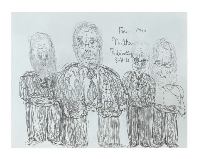 Four Men, by artist, Nathan Rubenstein, 2021