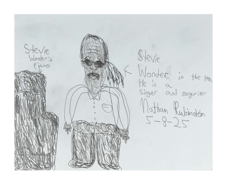 Stevie Wonder, by artist, Nathan Rubenstein, 2025