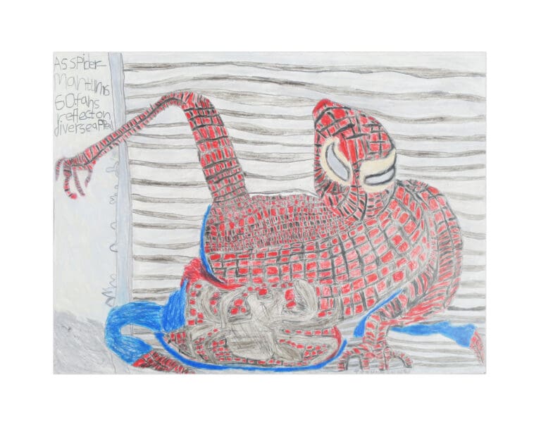 a Rendition of "Spider Man" by Tyler Scott Hoover (2022) created by artist Keenen Foster, 2023