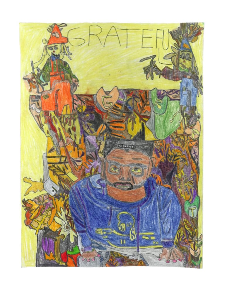 Self-Portrait (Grateful), 2025 by artist Keenen Foster