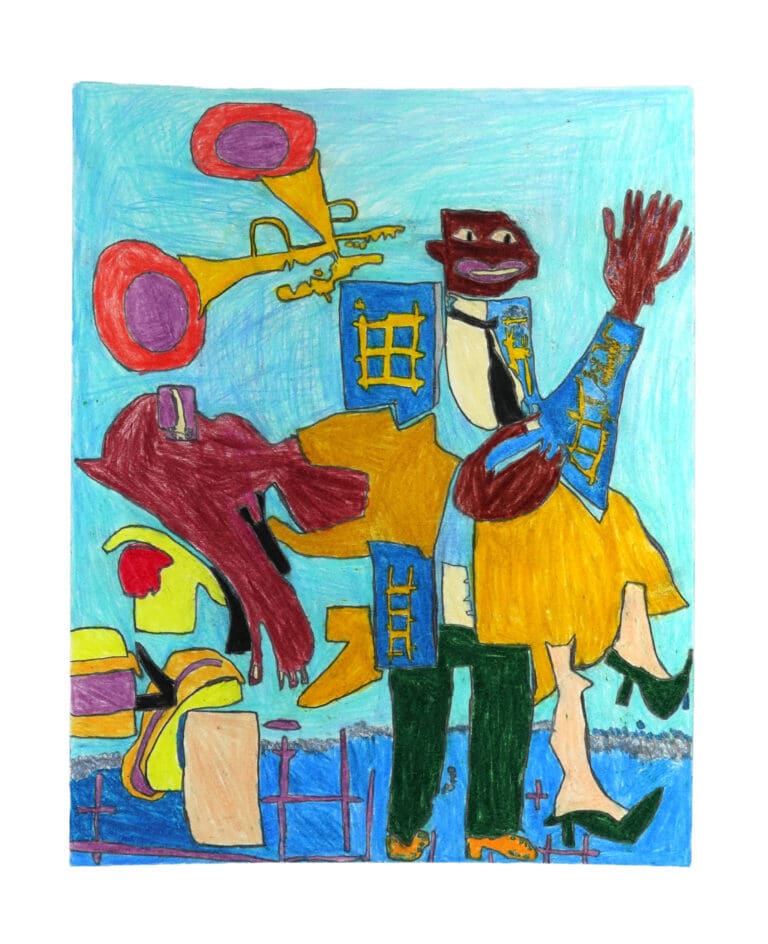 Jitterbugs VI (William H .Johnson reinterpretation), 2025, by artist Keenen Foster
