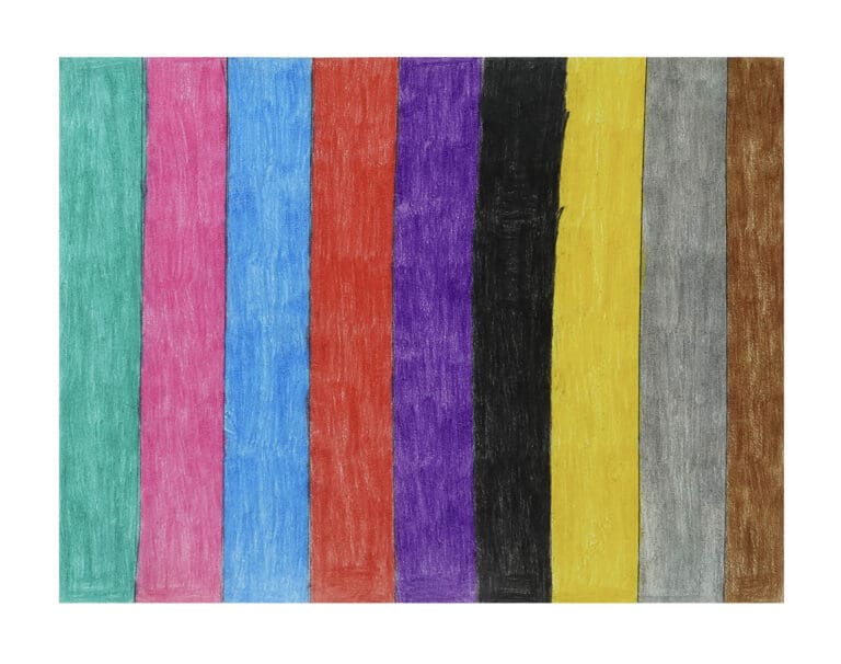 A Design Picture of Colored Lines (1), 2025, by artist, Branson Kelly