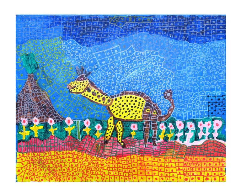 Pokemon Girafarig, 2024, by artist Eddie Carella