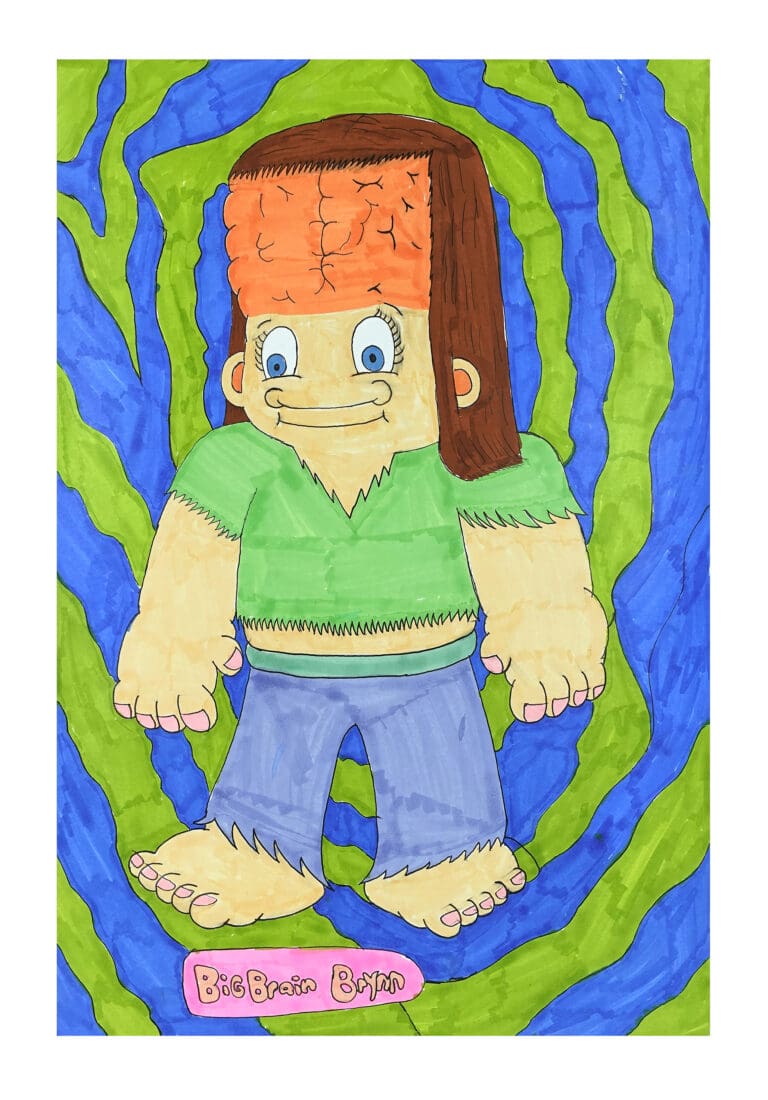 Big Brain Brynn, 2025 by artist, Edward Velez