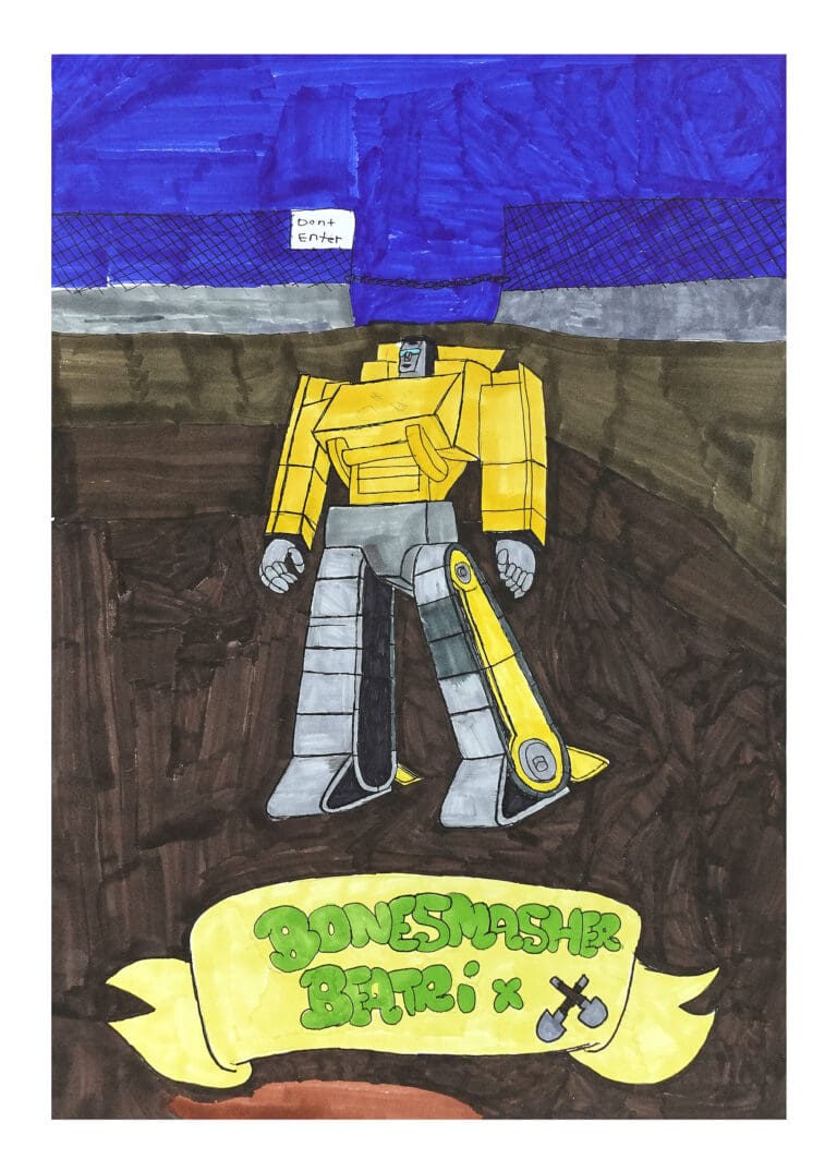 Bone Smasher Beatrix (1), 2025, by artist, Edward Velez