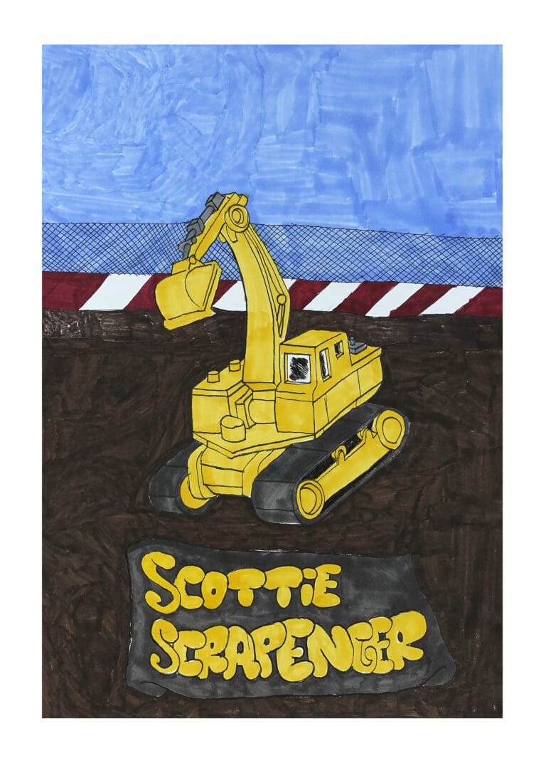 Scottie Scrapenger, 2025, by artist, Edward Velez