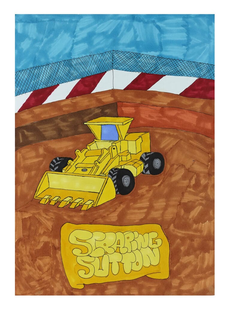 Scrapine Sutton, 2025, by artist, Edward Velez