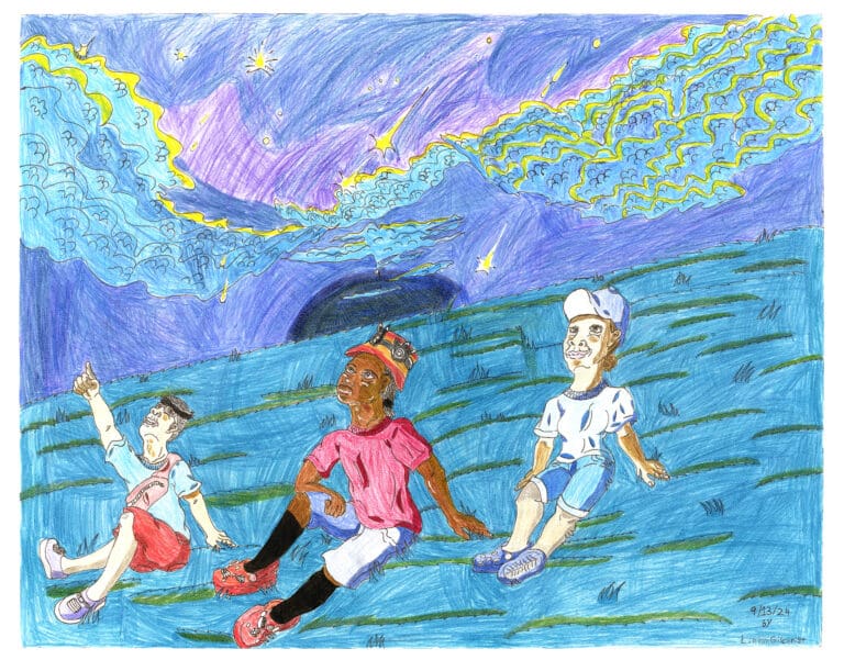 Future Dreams Come to a Reality, 2024, by artist, Linton Gilchrist