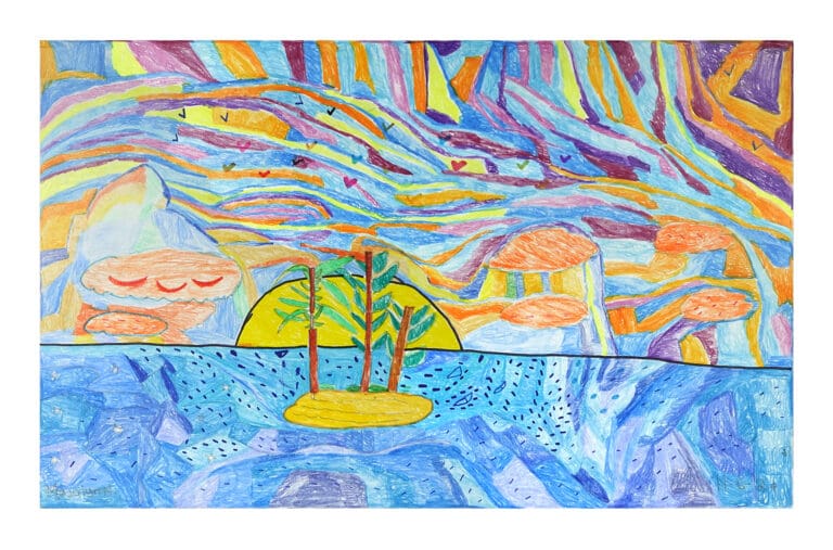 Beautiful Island, 2024, by artist, Majolyn Nunez