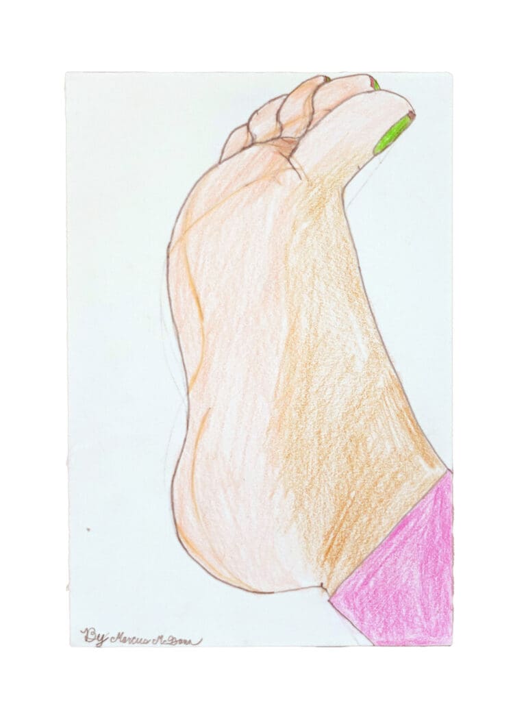 Female Foot, 2025, by artist, Marcus McGann