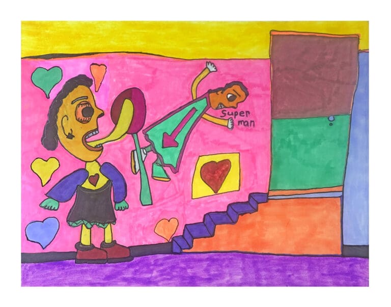 Super Man, 2025, by artist, Ray Lezcano