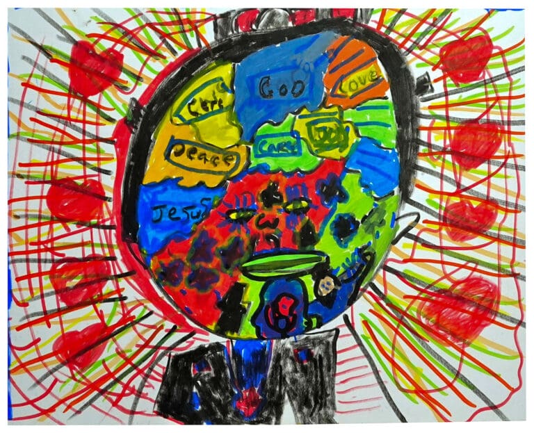 No More Stress (side1), 2025, by Vernette Walker