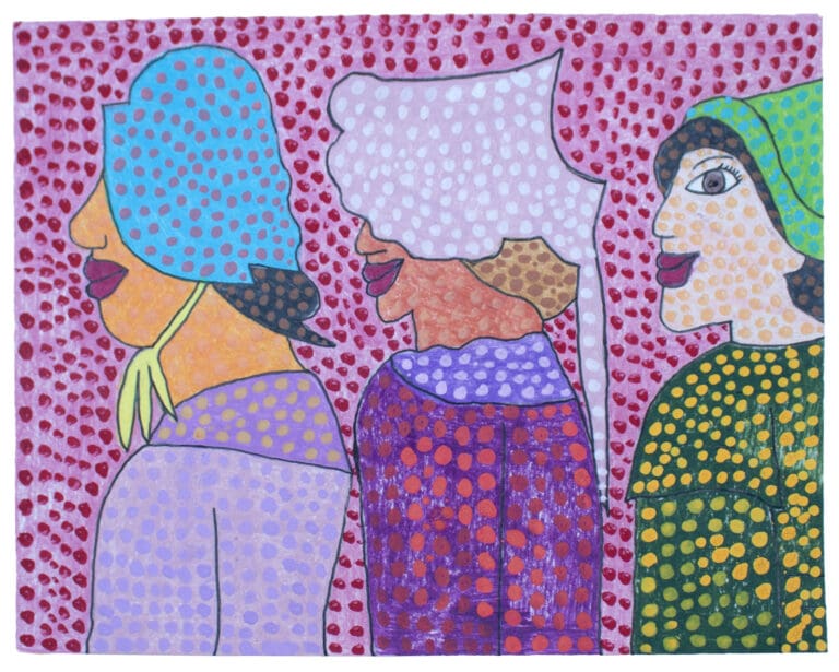 Rendition of HGoete Three Caps (1926), 2026 by Nadila Masri