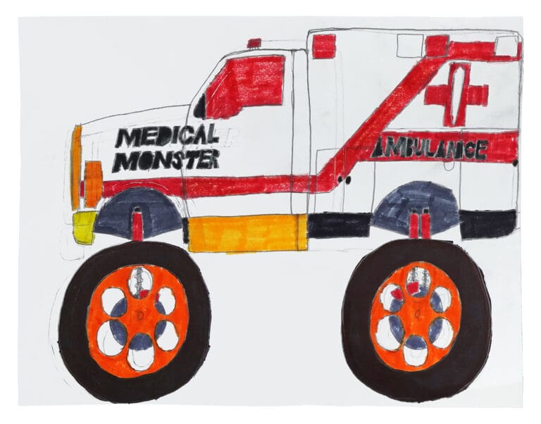 Medical Monster Ambulance (Monster Truck Series), 2026 by Quashie Tagoe