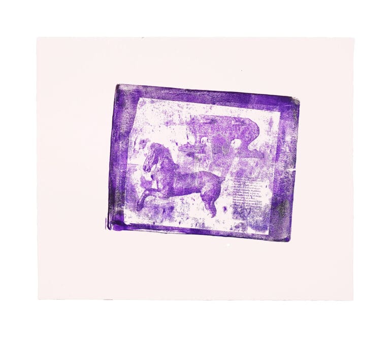 The Color Purple Horse, 2025 by Anton D Dillard