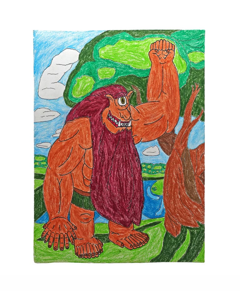 Ojancanu The Brutal Spanish Cyclops (One Eye Troop Series), 2026 by artist, Adam Cedeno