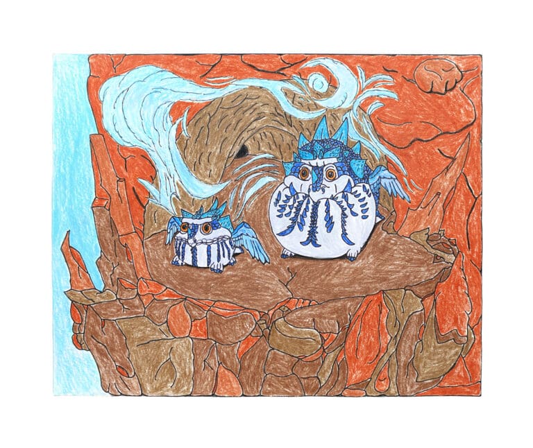 Puffer Dragons, 2026 by artist, Adam Cedeno