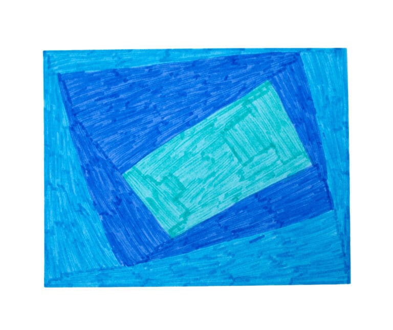 Untitled (Abstract Blues #5), 2026 by Edward Uranga
